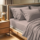 Σεντόνι Tonne Cotton box Μονό (180x240) Χρώμα Μπεζ