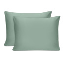 Μαξιλαροθήκες Ύπνου Tonne Cotton box σετ 2 τμχ Χρώμα Πράσινο 50x80εκ.