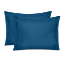 Μαξιλαροθήκες Ύπνου Tonne Cotton box σετ 2 τμχ Χρώμα Πετρόλ 50x80+5εκ.