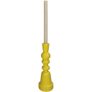 Κηροπήγιο ArteLibre Κίτρινο Polyresin 10x10x30cm