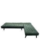 Καναπές Κρεβάτι Γωνιακός ArteLibre MAGUS Πράσινο Ύφασμα 254x77/163x74cm