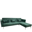 Καναπές Κρεβάτι Γωνιακός ArteLibre ARION Πράσινο Ύφασμα 244x162x84cm