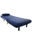 Πολυθρόνα ArteLibre ALFHARD Μπλε Ύφασμα 77x80x79cm