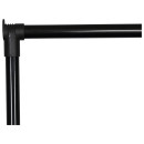 Κρεμάστρα Δαπέδου ArteLibre SMITH Τροχήλατη Μαύρο Μέταλλο 74.5x41.5x157cm