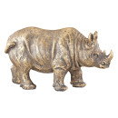 Φιγούρα Ελέφαντας/Καμηλοπάρδαλη/Ρινόκερος ArteLibre Μπρονζέ Polyresin Σε 2 Σχέδια