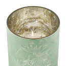 Φανάρι Καταιγίδας ArteLibre Μοτίβο Τροπικά Φύλλα Γυαλί 7x8cm Σε 2 Χρώματα