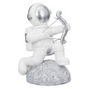 Figure Astronaut Poly White Silver Ποικιλία 3 φορές 11X5X12Cm 11X5X12Cm