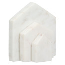 Βιβλιοθήκη Σπίτι Μαρμάρινο Μπεζ Λευκό 11X5X12Cm 11X5X12Cm