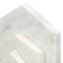 Βιβλιοθήκη Σπίτι Μαρμάρινο Μπεζ Λευκό 11X5X12Cm 11X5X12Cm