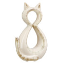 Φιγούρα Γάτα 'Catty' Κεραμικό Κρεμ 6x11x17cm