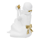 Φιγούρα Γυναίκα Πολύ Λευκό Χρυσό 11X11X24Cm 11X11X24Cm