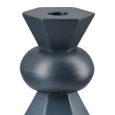 Κηροπήγιο ArteLibre Σκούρο Μπλε Μέταλλο 7x7x19cm Σε 2 Σχέδια