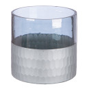 Ανεμοφωτιστικό 'Canus' Γυαλί Γκρι/Ασημί 10x10cm