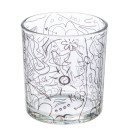 Ανεμοφωτιστικό 'Modern Art' Γυαλί Μαύρο/Διάφανο 8x7cm