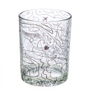 Ανεμοφωτιστικό 'Modern Art' Γυαλί Μαύρο/Διάφανο 12.5x10cm