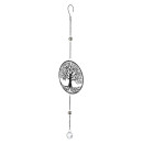Κρεμάστρα Round Tree Of Life Motif Metal Black 15X3X58Cm 15X3X58Cm