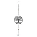 Κρεμάστρα Round Tree Of Life Motif Metal Black 15X3X58Cm 15X3X58Cm