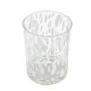 Φανάρι Κυλινδρικό Γυάλινο Διαφανές Λευκό D10X13Cm D10X13Cm