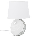 Επιτραπέζιο φωτιστικό Στρογγυλό Κεραμικό Γκρι Λευκό 2 Ποικιλία 20X12X29Cm 20X12X29Cm