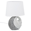 Επιτραπέζιο φωτιστικό Στρογγυλό Κεραμικό Γκρι Λευκό 2 Ποικιλία 20X12X29Cm 20X12X29Cm