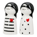 Figure Cat Porcelain White 2 Assorted 6X5X12Cm 6X5X12Cm