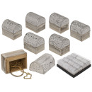 Κουτί Αποθήκευσης Κοσμημάτων Μέταλλο/Ξύλο 5x3.8cm Σε 6 Σχέδια