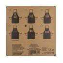 Ποδιά Κουζίνας ‘Cook & Grill’ Μαύρο Βαμβακερό 80x60cm Σε 6 Σχέδια