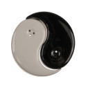 Σετ Δοχεία Αλατοπίπερο Ying Yang Λευκό/Μαύρο Κεραμικό 6x6x7cm 2Τμχ