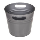 Δοχείο Πάγου ‘Iced Cold Beer!’ Με Χερούλια Γκρι Μέταλλο 6lt