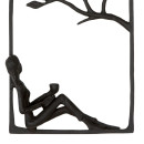 Ανάγλυφο τοίχου Ορθογώνιο Μεταλλικό Σκούρο Καφέ 14X5X17Cm 14X5X17Cm