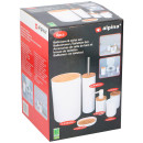 Σετ Μπάνιου και Τουαλέτας 6Τμχ Λευκό ALPINA