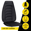 Μαξιλάρι Καθίσματος Αυτοκινήτου Δερμάτινη Όψη Γκρι 120x50cm