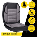 Μαξιλάρι Καθίσματος Αυτοκινήτου PVC/Σουέτ Γκρι 118x54.5cm
