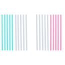 Επαναχρησιμοποιούμενα Καλαμάκια 10Τμχ Πολύχρωμα ALPINA