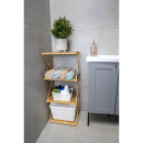 Ράφι Μπάνιου Μπαμπού Αναδιπλούμενο 4 Επιπέδων