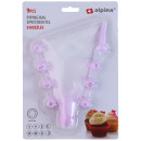 Σετ Σακούλα Ζαχαροπλαστικής 9Τμχ 3 Χρώματα ALPINA