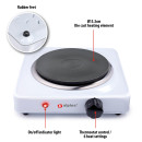 Ηλεκτρική Εστία 1 Ζώνης 1000W ALPINA