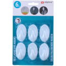 Αυτοκόλλητοι Γάντζοι Τοίχου 4/6/8Τμχ Λευκοί