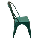 Καρέκλα ArteLibre Βιομηχανικού Τύπου Vintage TOLIKO Πράσινο Μέταλλο 44x49x84cm