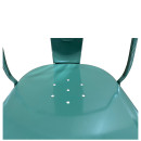 Καρέκλα ArteLibre Βιομηχανικού Τύπου Vintage TOLIKO Πράσινο Μέταλλο 44x49x84cm