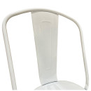 Καρέκλα ArteLibre Βιομηχανικού Τύπου Vintage TOLIKO Λευκό Μέταλλο 44x49x84cm