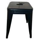 Σκαμπό ArteLibre Βιομηχανικού Τύπου Vintage VELINO Μαύρο Μέταλλο 38x38x45cm