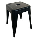 Σκαμπό ArteLibre Βιομηχανικού Τύπου Vintage VELINO Μαύρο Μέταλλο 38x38x45cm