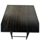 Τραπέζι Bar ArteLibre Βιομηχανικού Τύπου Vintage ARTEKTO Μαύρο Αντικέ Μέταλλο/Ξύλο 60x60x103cm