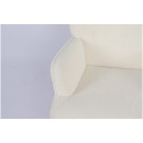 Πολυθρόνα ArteLibre MARION Λευκό Ύφασμα Μπουκλέ/Ξύλο 73x69x96cm