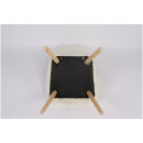 Πολυθρόνα ArteLibre MARION Λευκό Ύφασμα Μπουκλέ/Ξύλο 73x69x96cm