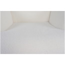 Πολυθρόνα ArteLibre MARION Λευκό Ύφασμα Μπουκλέ/Ξύλο 73x69x96cm