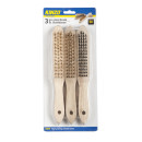 Βούρτσες Ατσαλένιες 3Τμχ KINZO