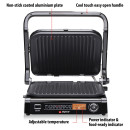 Γκριλ Επαφής 230V 2100W Ανοξείδωτο ALPINA