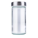 Βάση Μπαχαρικών Περιστρεφόμενη Ασημί Μεταλλική/Γυάλινη 19x23cm ALPINA